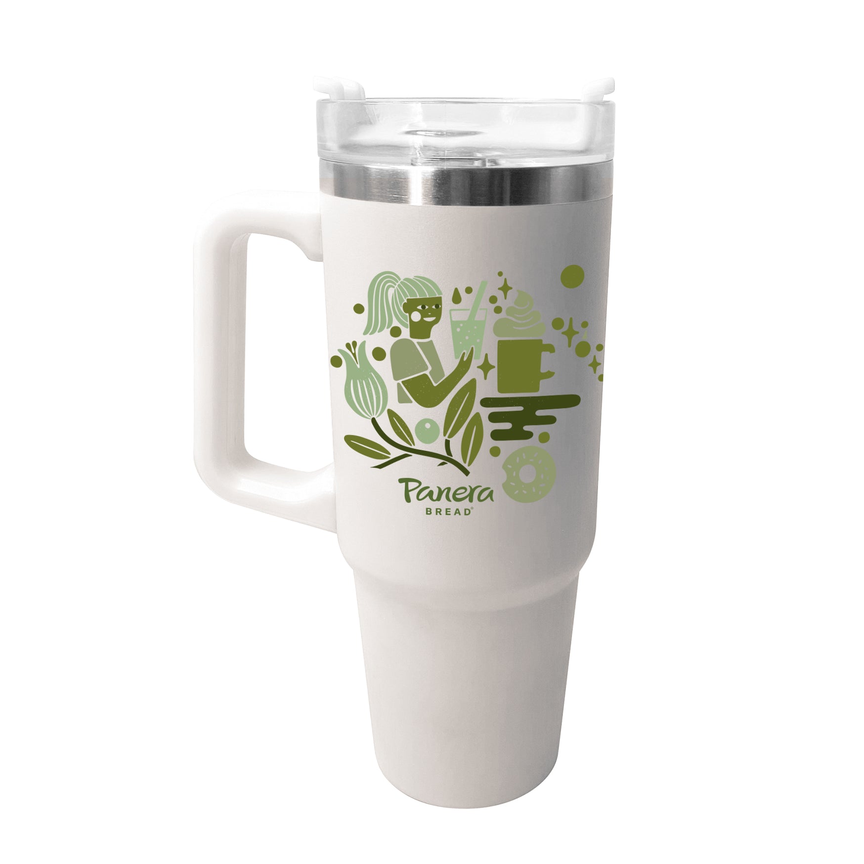 Illustrated Tumbler with Straw | Panera Bread