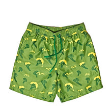 Load image into Gallery viewer, Broccoli Cheddar Soup Swim Trunks
